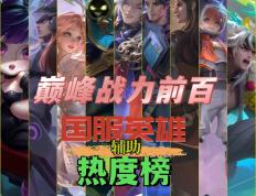 巅峰前(qián)百国服辅助榜：少司缘断层，元辅禁用率离谱，苏烈前(qián)途(tú)未卜