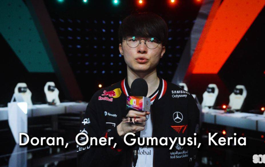 Faker认爲(wèi)T1四(sì)名队友是最强的(de)LOL选手