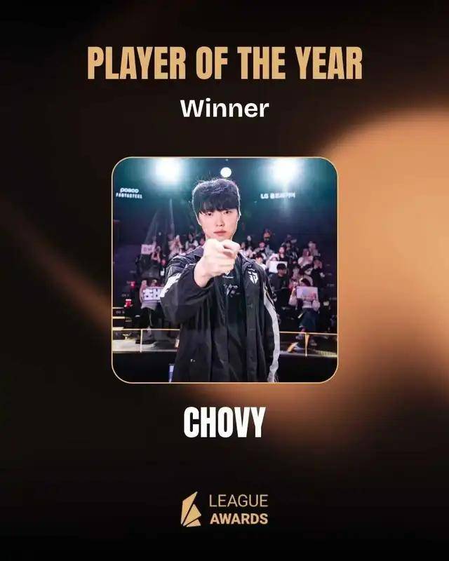 LOL新老交替，Chovy力压Faker拿年度选手，新王(wáng)登(dēng)基